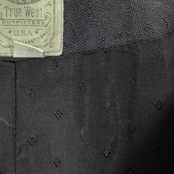 Women’s Jacquard Tuxedo Jacket Coat Size 18 WAH Maker True West Black Western - Picture 13 of 13